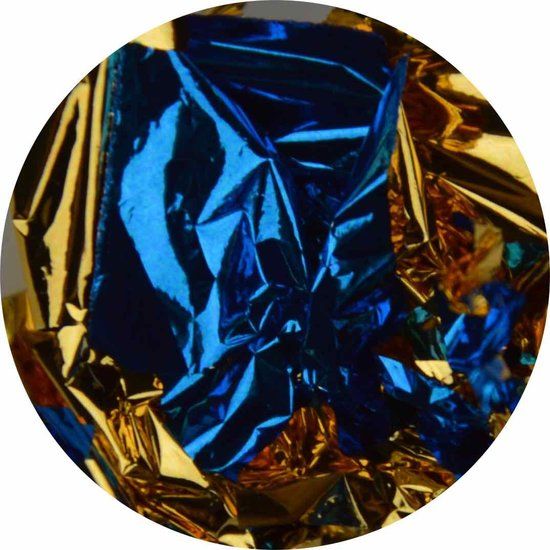 driehoek gracht Modieus Urban Nails Bladgoud 06 Goud/Blauw Mix