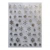 Nail Art Sticker NASIV - 10 Christmas Silver 