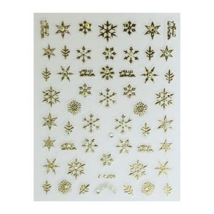 Nail Art Sticker NASIV - 10 Christmas Gold 